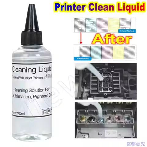 Inkjet Printer Head Printhead Cleaning Kit DTF Print Head Cleaning Cleaner Block Unclog For Epson Br
