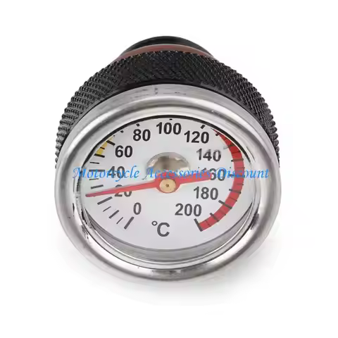 H7JD Motorbike Oil Temperature Gauge M20x1.5 Engine Valves Cover Oil Filler Caps
