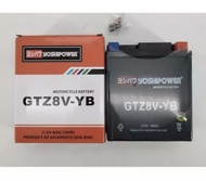 GTZ8V YB YTZ8  YOSHIPOWER BATTERY ( GEL TYPE ) R25 XMAX 250 MT25 KLX450 R REBEL 500 CB300 CB500 X CR