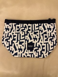 AIGLE 藍色印花手拿包