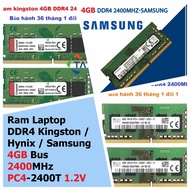 Ram Laptop DDR4 Kingston / Hynix / Samsung 4GB Bus 2400MHz PC4-2400T 1.2V Chính Hãng Dùng Cho Máy Tí