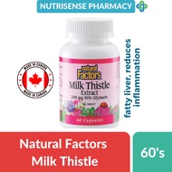 [FREE SHIPPING] Natural Factors Milk Thistle Extract 60s