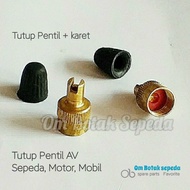Tutup Pentil AV Ban dalam Sepeda/Motor (2pcs) Bisa untuk buka isi Pentil