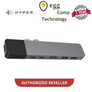 HYPER HYPERDRIVE NET 6 IN 2 USB C HUB[ Ethernet HDMI 2 USB-A 5Gbps USB-C 40Gbps 100W USB-C 5GBPS 60W