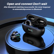 Wireless Bluetooth Headset with Microphone Noise Cancelling Bluetooth Headset High Power Ear Clip-On Sports Wireless Bluetooth Headset