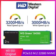 Western Digital WD Green SN350 1T 2TB NVMe SSD PCIe 3.0 M.2 2280 500GB Up to3200MB/s Drives for Lapt