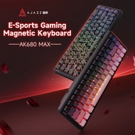 AJAZZ AK680 MAX he Polling Rate 8kHz LED RGB swept Circuit Gaming Keybaord Pc E-sports