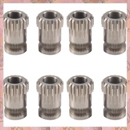 (XVCW) 8Pcs Extruder Gears MK8 Stainless Steel Double Extrusion Wheels Bowden Gear 3D Printer Part f