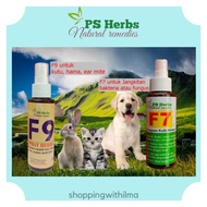 Ubat Kucing Pets Spray F7 Fungus Sporo Spray F9 Kutu Hama Earmite PS Herbs