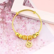 Gelang Pendora Emas Sadur 24k Bangle Pandora Emas Ready Stock