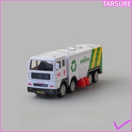 TARSUR Recycling Sanitation Vehicle, Inertia Powered Model Toy Car Garbage Truck Toy, Interactive Si