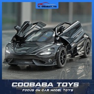 CBB 1:32 McLaren 765LT Supercar Alloy Diecast Car Model Toy For Kids Boys Adults Collection Fast Shi
