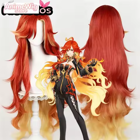 Mavuika Cosplay Wig MiukoCosplay Game Genshin Impact Cosplay