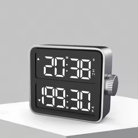 New Minimal Pomodoro Timer Silent Magnetic Visual Timer Black Grey Rechargeable Alarm Clock Countdow