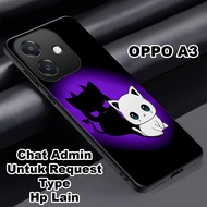 Glossy glitter Softcase for type OPPO A3 5G cat motifhp Oppo A3 5G case can also be used for all sma