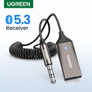 UGREEN Bluetooth Receiver 5.3 Adapter Hands-Free Bluetooth Car Kits AUX Audio 3.5mm Jack Stereo