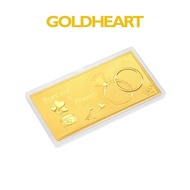 Goldheart 999 Gold 1G Forever & Always Gold Bar