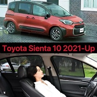 Magnet Car Window Sunshade for Toyota Sienta 10 2021-UP Car Curtains Anti-Mosquito Car Sunshade UV P