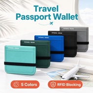 RFID Passport Holder Travel Wallet Bag Dompet Pasport Document Organizer Card Holder Waterproof Anti