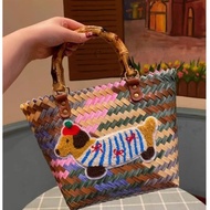 Lovely Fashion Sweet Rattan Large Capacity Woven Bag Strapless Vegetable Basket Women's Handbag Casu