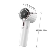 Rechargeable 6000mAh Bladeless Portable Fan 100 Gear High Speed Turbo Mini Fan Quiet Strong