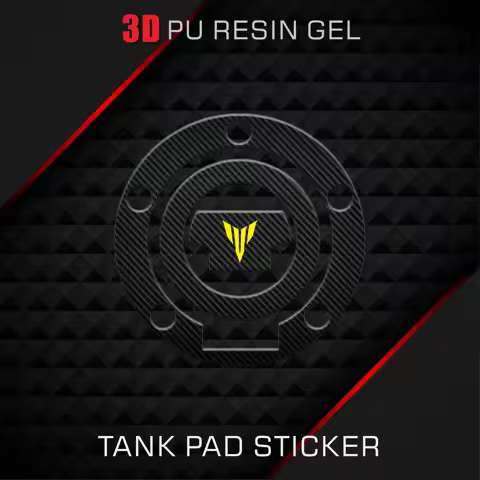 For MT01 MT03 MT07 MT09 MT10 MT 01 03 07 09 10 3D Carbon Fiber Motorcycle Fuel Tank Pad Cover Protec