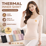 Skin colour Woman Long Sleeve Inner Shirt Under Shirt Thermal Innerwear Underwear/Baju Batin Wanita 