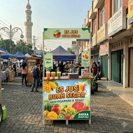 Multifunctional Folding Wooden Portable Booth | Folding Sales Cart | Stove Table & Bazaar Stand