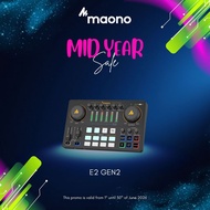 MAONO E2-GEN2 Dual XLR Portable All-in-One Podcast Sound Card