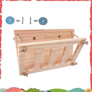 Grass Stand Folding Straw Trellis Small Pet Wooden Bowl Rack Feeding Hay Feeder Wood Bunny Small Pet