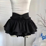 Fashionable Mini Culottes - Puffed Skirt Detail | Trendy Female Shorts 9I4P