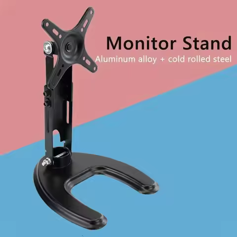 Portable Monitor Stand Height Adjustable Vesa Monitor TV Tablet Stand Free Standing Mount Monitor su