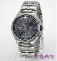 【 幸福媽咪 】SEIKO 日本 精工 防水100M 鋼鐵賽車錶/藍色(可自取實體店面) SNA099B