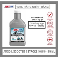 USA IMPORTED SYNTHETIC LUBRICANT FOR AMSOIL SCOOTER 4 STROKE 10W40 - 946ML