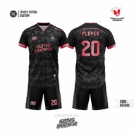Baju Jersey Futsal Full Printing Bebas Custom Design Free Nama Dan Nomor Punggung (Bisa Satuan)