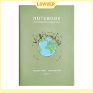 LOVIVER Recycled Leather Notebook GRS Certified Litchi Texture Customizable Logo Stationery