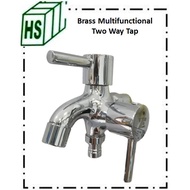 Brass Double Tap Multifunctional Tap Two Way Tap