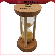 [Blesiya] 10 Min Wooden Yellow Sand Timer Hourglass for Kid Reading Game Playing Timer