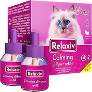 Relaxivet Cat Calming Diffuser Refill & Pet Anti Anxiety Products - Feline Calm Pheromones & Cats St