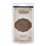 Sizzix Movers & Shapers Magnetic Die By Tim Holtz - 3 Punches 1/4