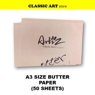 2 Pads A3 Size Butter Paper (50 Sheets)
