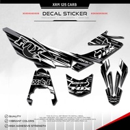 Honda XRM 125 Carb Decals -  ( Riders Base Fully Laminated - Gloss Vinyl high grade brand Sticker)-F