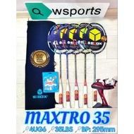 EBOX MAXTRO 35 35LBS Badminton Racket Original
