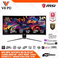 MSI MPG 341CQPX QD-OLED 3440x1440 (UWQHD) 1800R curved QD-OLED panel 240Hz refresh rate 0.03ms(GtG) 