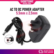 AC 240V To DC 5V 6V 9V 12V 15V 18V 24V 2A UK Plug Power Supply Adapter Voltage Converter Charger 5.5mm*2.5mm