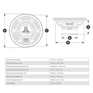 [✅Ori] Subwoofer Pasif Jl Audio 12 W1V3-4 Subwoofer 12 Inch