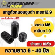 Black Worm Screw Steel M6 Screw Size M6 Thread 1.0 Mm. Length 6-40 Mm