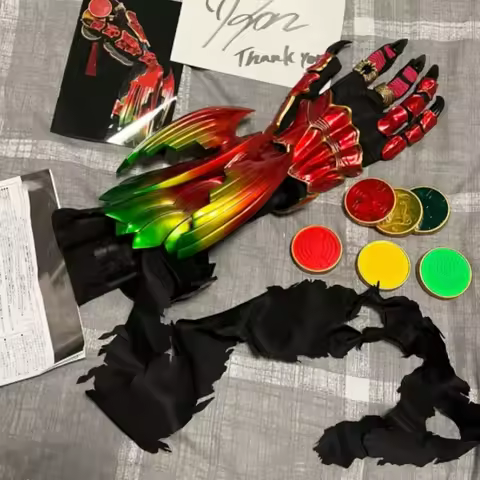 2024 New Bandai Tamashii Lab Kamen Rider Ooo Glove Ankh 1:1 Wearable Gloves Collection Ornaments Dec
