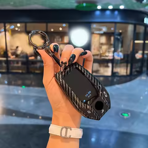 ABS Carbon Car Key Case Cover For Bmw 1 3 5 7 Series X1 X3 X5 X6 X7 F30 G20 F34 F31 G30 G01 F15 G05 