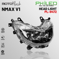 PHILED HEADLIGHT ASSY CLEAR LENS FOR YAMAHA NMAX V1 2019 MOTORCYCLE 1PC PL-9472